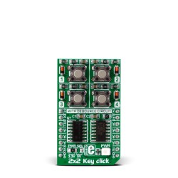 Shop Click Boards HMI Pushbutton/Switches 2x2 Key Click Front Shop Click Boards HMI Pushbutton/Switches 2x2 Key Click Front