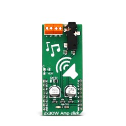 Shop Click Boards Audio & Voice Amplifier 2x30W Amp Click Front Shop Click Boards Audio & Voice Amplifier 2x30W Amp Click Front