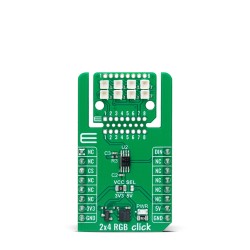 Shop Click Boards Display & LED LED Matrix 2x4 RGB Click Front Shop Click Boards Display & LED LED Matrix 2x4 RGB Click Front