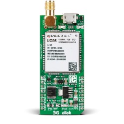 Mikroe Wireless Connectivity 3G-AA Click (for United States) front Mikroe Wireless Connectivity 3G-AA Click (for United States) front