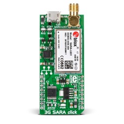 Mikroe Wireless Connectivity 3G SARA click front Mikroe Wireless Connectivity 3G SARA click front