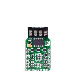 MikroE Click Boards Display 4Dot-Matrix R click front MikroE Click Boards Display 4Dot-Matrix R click front