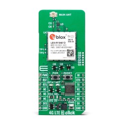Shop Click Boards Wireless Connectivity GSM/LTE 4G LTE 3 Click (for North America) Front Shop Click Boards Wireless Connectivity GSM/LTE 4G LTE 3 Click (for North America) Front