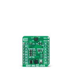 Shop Click Boards Sensors Motion 6DOF IMU 25 Click Front Shop Click Boards Sensors Motion 6DOF IMU 25 Click Front