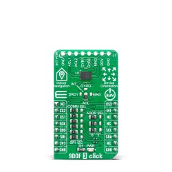 Shop Click Boards Sensors Motion 9DOF 3 Click on BreadBoard Front Shop Click Boards Sensors Motion 9DOF 3 Click on BreadBoard Front
