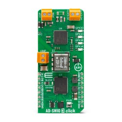 Shop Click Boards Mixed Signal ADC-DAC AD-SWIO 3 Click Front Shop Click Boards Mixed Signal ADC-DAC AD-SWIO 3 Click Front