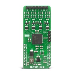 Shop Click Boards Mixed Signal ADC-DAC AD-SWIO click Front Shop Click Boards Mixed Signal ADC-DAC AD-SWIO click Front