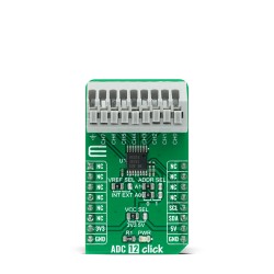 Shop Click Boards Mixed Signal ADC ADC 12 Click Front Shop Click Boards Mixed Signal ADC ADC 12 Click Front