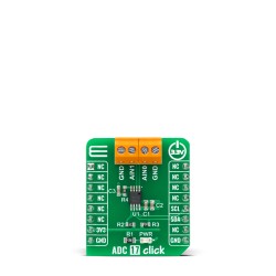 Shop Click Boards Mixed Signal ADC ADC 17 Click Front Shop Click Boards Mixed Signal ADC ADC 17 Click Front