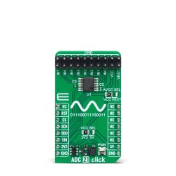 Shop Click Boards Mixed Signal ADC ADC 21 Click Front Shop Click Boards Mixed Signal ADC ADC 21 Click Front