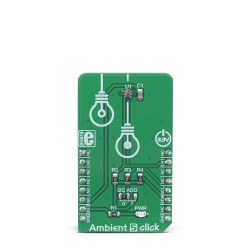 MikroE Click Boards Sensors Ambient 5 click front MikroE Click Boards Sensors Ambient 5 click front