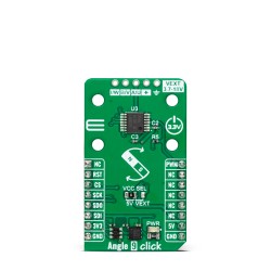 Angle 9 Click featuring AAS33001 for Precise Motion Sensing - Front Angle 9 Click featuring AAS33001 for Precise Motion Sensing - Front