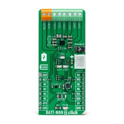 Shop Click Boards Power Management Buck-Boost BATT-MAN 2 Click Front Shop Click Boards Power Management Buck-Boost BATT-MAN 2 Click Front