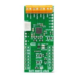 Shop Click Boards Power Management Buck-Boost BATT-MAN 3 Click Front Shop Click Boards Power Management Buck-Boost BATT-MAN 3 Click Front