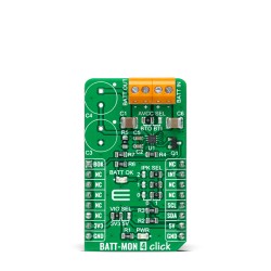 Click Boards Power Management Battery charger BATT-MON 4 Click Front Click Boards Power Management Battery charger BATT-MON 4 Click Front