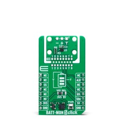 Shop Click Boards Power Management Battery charger BATT-MON 5 Click Front Shop Click Boards Power Management Battery charger BATT-MON 5 Click Front