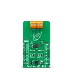 Brushless 24 Click - DRV10866 3-Phase Sensorless BLDC Motor Driver - Front Brushless 24 Click - DRV10866 3-Phase Sensorless BLDC Motor Driver - Front