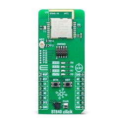 Shop Click Boards Wireless Connectivity BT/BLE BT840 Click Front Shop Click Boards Wireless Connectivity BT/BLE BT840 Click Front