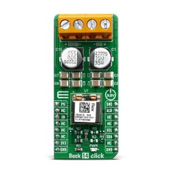 Buck 14 Click board featuring BMR4613001/001 buck converter - Front Buck 14 Click board featuring BMR4613001/001 buck converter - Front