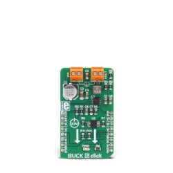Buck 6 Click board featuring MAX17572 buck converter - Front Buck 6 Click board featuring MAX17572 buck converter - Front