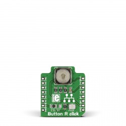 Mikroe Human-Machine Interface Button R Click front Mikroe Human-Machine Interface Button R Click front