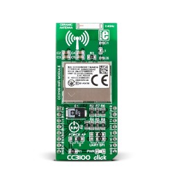 Mikroe Wireless Connectivity CC3100 click front Mikroe Wireless Connectivity CC3100 click front