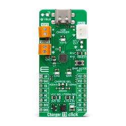 Shop Click Boards Power Management Battery charger Charger 19 Click Front Shop Click Boards Power Management Battery charger Charger 19 Click Front