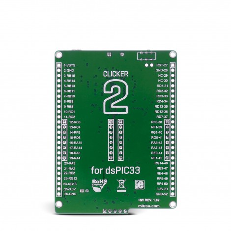 Clicker 2 for dsPIC33 back Clicker 2 for dsPIC33 back