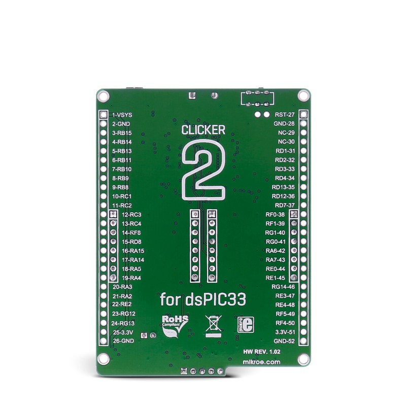 Clicker 2 for dsPIC33 back Clicker 2 for dsPIC33 back