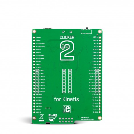 Shop Starter Boards ARM (32-bit) Clicker 2 for Kinetis Back Shop Starter Boards ARM (32-bit) Clicker 2 for Kinetis Back