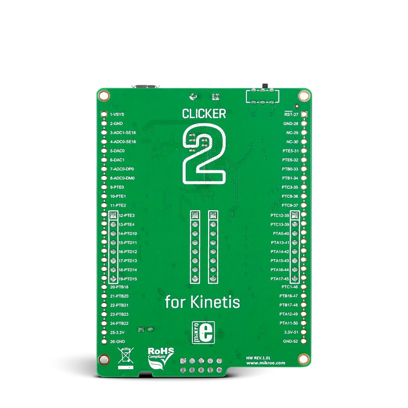 Shop Starter Boards ARM (32-bit) Clicker 2 for Kinetis Back Shop Starter Boards ARM (32-bit) Clicker 2 for Kinetis Back