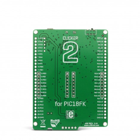 Clicker 2 for PIC18FK back Clicker 2 for PIC18FK back
