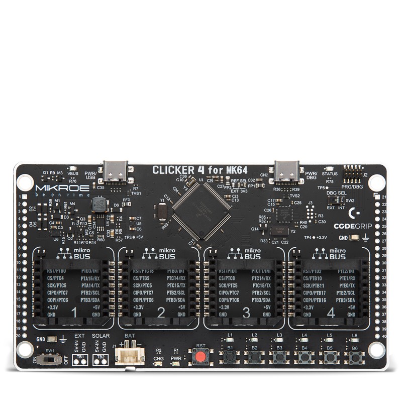 Shop Starter Boards ARM (32-bit) Clicker 4 for MK64FN1M0VLL12 Shop Starter Boards ARM (32-bit) Clicker 4 for MK64FN1M0VLL12