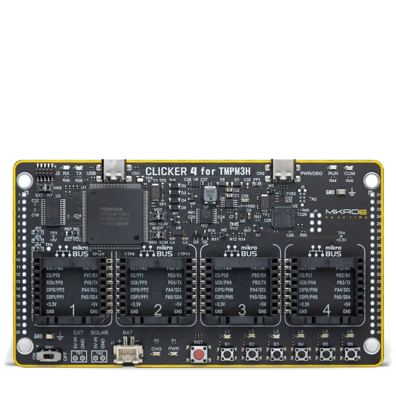 Shop Starter Boards ARM (32-bit) CLICKER 4 for TMPM3H Shop Starter Boards ARM (32-bit) CLICKER 4 for TMPM3H