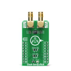 Shop Click Boards Clock & Timing Clock generator Clock Gen 3 Click Front Shop Click Boards Clock & Timing Clock generator Clock Gen 3 Click Front