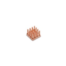 Copper Heatsink with Conductive Adhesive Tape (10x10x7mm) Copper Heatsink with Conductive Adhesive Tape (10x10x7mm)