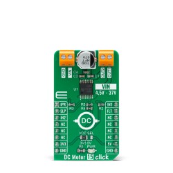 Shop Click Boards Motor Control Brushed DC Motor 15 Click Front  Shop Click Boards Motor Control Brushed DC Motor 15 Click Front