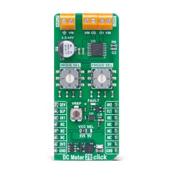 Shop Click Boards Motor Control Brushed DC Motor 28 Click - FNG Front Shop Click Boards Motor Control Brushed DC Motor 28 Click - FNG Front