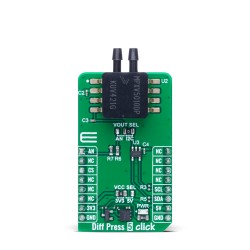 Diff Press 5 Click board with MPXV5010DP pressure sensor - Front Diff Press 5 Click board with MPXV5010DP pressure sensor - Front