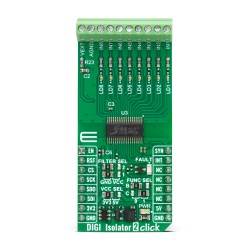 Shop Click Boards Interface Port expander DIGI Isolator 2 Click Front Shop Click Boards Interface Port expander DIGI Isolator 2 Click Front