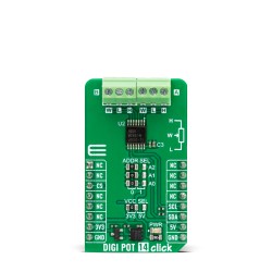Shop Click Boards Mixed Signal Digital potentiometer DIGI POT 14 Click Front Shop Click Boards Mixed Signal Digital potentiometer DIGI POT 14 Click Front