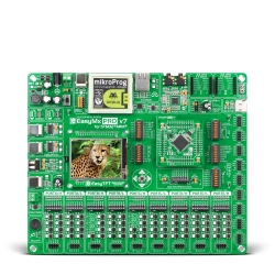 Mikroe EasyMx PRO v7 for STM32 front Mikroe EasyMx PRO v7 for STM32 front