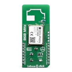 EnOcean 3 Click board featuring TCM515 EnOcean transceiver module - Front EnOcean 3 Click board featuring TCM515 EnOcean transceiver module - Front