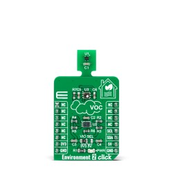 Environment 2 Click - Environmental and VOC Monitoring with SHT40 & SGP40 - Front Environment 2 Click - Environmental and VOC Monitoring with SHT40 & SGP40 - Front