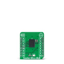 Excelon-Ultra Click with CY15B116QSN FRAM chip - Front Excelon-Ultra Click with CY15B116QSN FRAM chip - Front