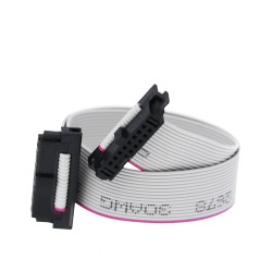 Flat Cable with 16-pin female connectors, 20 cm Flat Cable with 16-pin female connectors, 20 cm