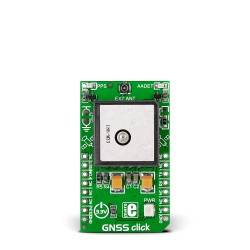 Mikroe Wireless Connectivity GNSS click front Mikroe Wireless Connectivity GNSS click front