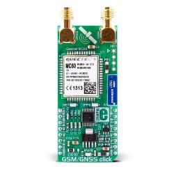 Mikroe Wireless Connectivity GSM/GNSS click front Mikroe Wireless Connectivity GSM/GNSS click front
