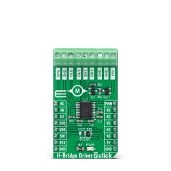 Shop Click Boards Motor Control Brushed H-Bridge Driver 2 Click Front Shop Click Boards Motor Control Brushed H-Bridge Driver 2 Click Front