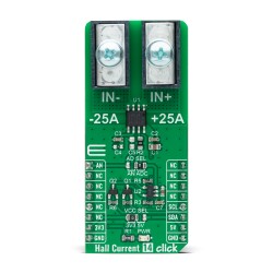 Hall Current 14 Click with MCS1801 sensor - Front Hall Current 14 Click with MCS1801 sensor - Front